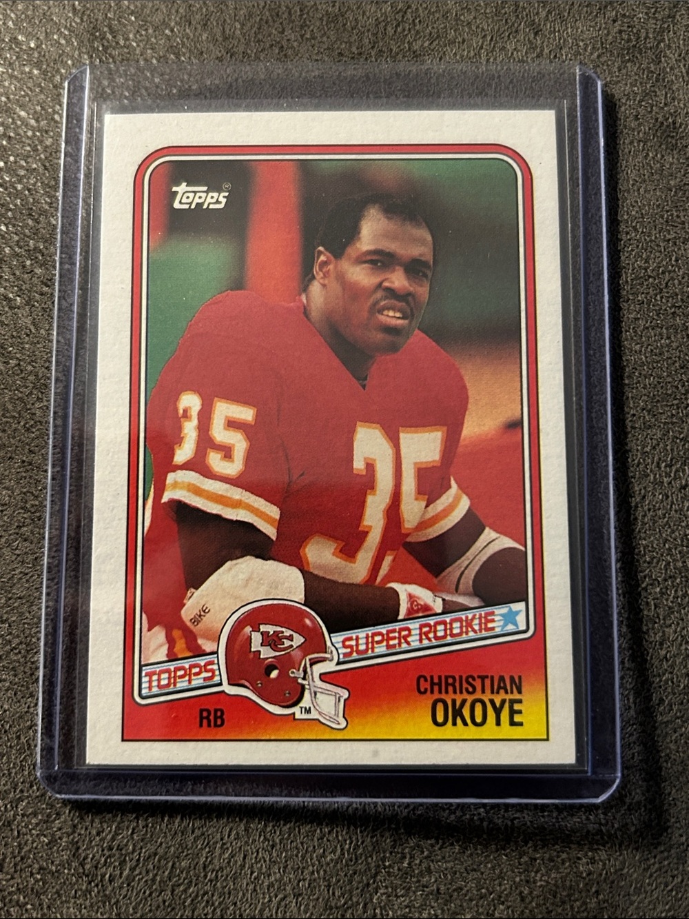 Christian Okoye 1988 Topps 363 Kansas City Chiefs Rookie